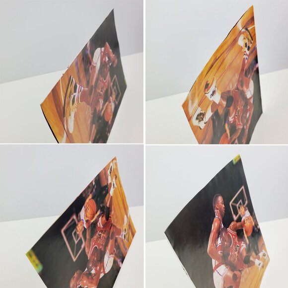 Michael Air Jordan Vintage Pull-Out Poster 1989 Chicago Bulls 80s Double Sided - Picture 9 of 10